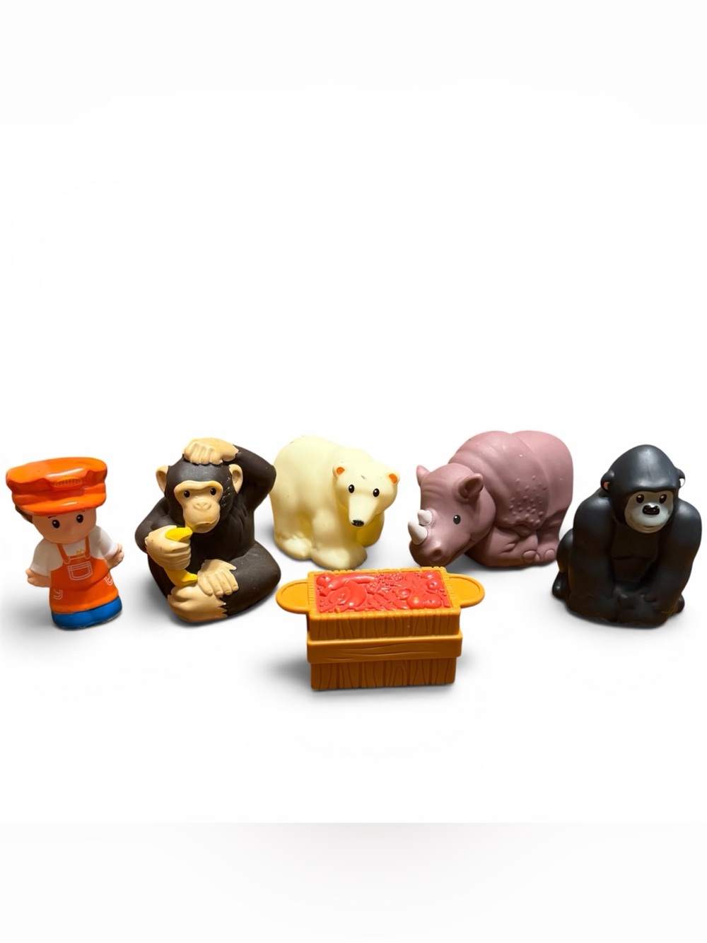 Fisher-Price Little People Zoo Animals & Zookeeper 6 Piece Lot